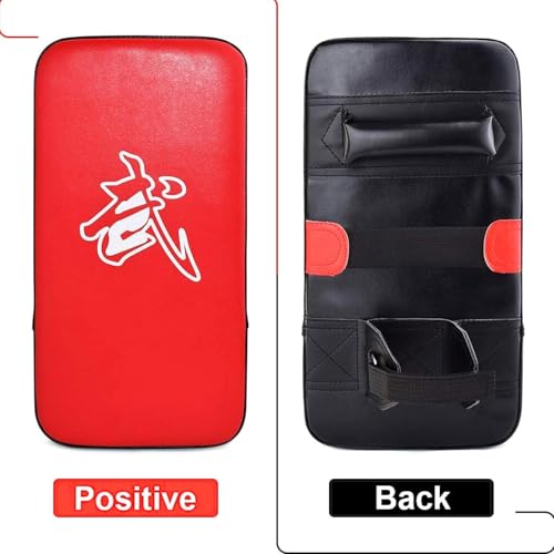 Image of TLBTEK Taekwondo Kick Shield - Muay Thai MMA Karate Kickboxing Training Pads - Curved Leather Strike Shield