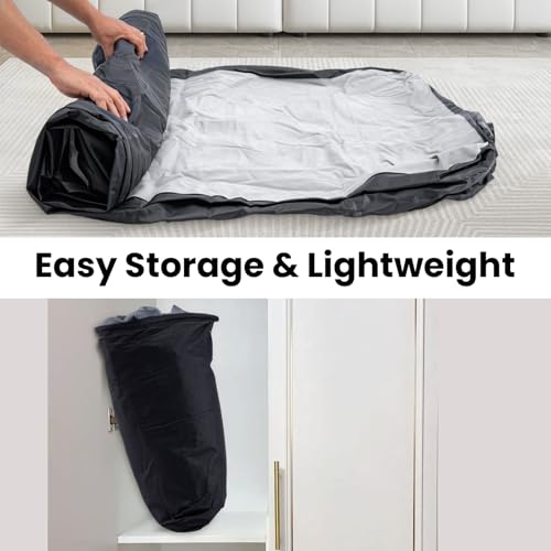 Youyijia Single Inflatable Air Mattress Air Bed with Built-in Electric Pump Double Blow Up Mattress with Integrated Pillow & Storage Bag for Home Portable Camping,196 x 95 x 46cm - Image 7