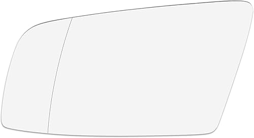 Miniatura 1 de X AUTOHAUX Espejo retrovisor de coche de repuesto con placa de respaldo calentada lado izquierdo del conductor para BMW 550i 525i 528i 645Ci