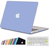 iNeseon MacBook Air Funda de 13 Pulgadas (Modelo A1466 A1369), Protectora Rígida Carcasa con Cubierta de Teclado para MacBook Air 13 2010-2017 (Tamaño 32.5 x 22.7cm), Azul Serenidad