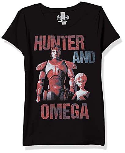 T-shirt Star Wars Hunter and Omega noir taille M fille haut coton imprimé