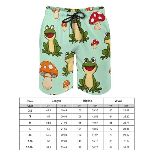 Quick-Drying Men's Swim Shorts, Mesh Lining Swimming Trunks with Pocket Elastic Waist Swimwear2