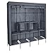 yourGEAR Kleiderschrank Grado - Stoffschrank 167 x 45 x 175 cm Schrank mit 4 Kleiderstangen und 10 Ablagen