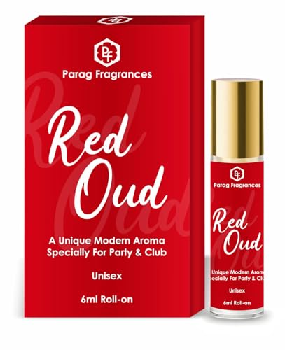 Image of Parag fragrances Alcohol Free & Long Lasting Attar Perfume Roll-On 6ml (Red Oud) for Unisex Adult
