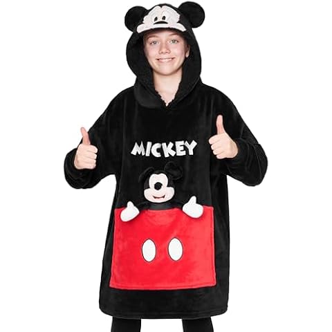 Disney Kids Fleece Hoodie Blanket with Plushie Cover
