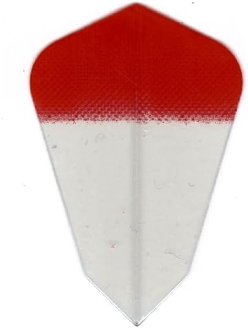 25 Sets #3083 AmeriThon Red/Clear Tinted Dart Flights
