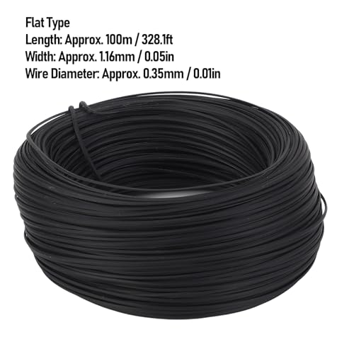 Alambre de amarre reforzado, alambre flexible galvanizado recubierto de PVC para amarre interior y exterior hierro galvanizado negro 0.45 100m 1 rollo miniatura 2