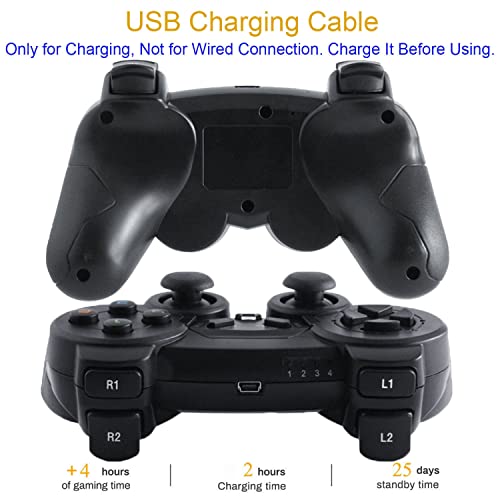 Wireless Game Controller For Windows Pc/Raspberry Pi/Ps3 Gamepad Rechargeable Gaming Joystick Portable Remote Joypad For Laptop/Desktop Computer,Emulator,Retroarch, Steam,Roblox,Retropie,Recalbox #TOP2