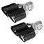 2pcs|shiny black silver