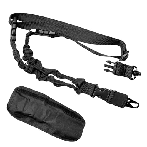 Two Point Sling Adapt Length Adjuste with Shoulder Pad Traditional Sling with QD Adap (Black)