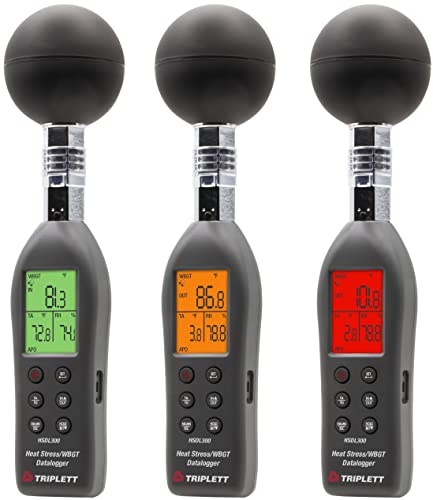 Image of Triplett HSDL300 Heat Stress WBGT Datalogger | Indoor /Outdoor Wet Bulb Globe Temperature Datalogger
