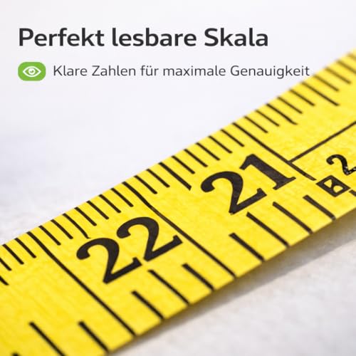 2 in 1 - Massband Maßband cm + INCH Schneidermaßband 150 cm in Aufbewahrungsbox