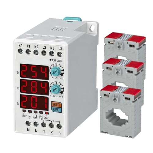 Relais de surcharge numérique TRM-300 190-300A asymétrique à réinitialisation manuelle automatique