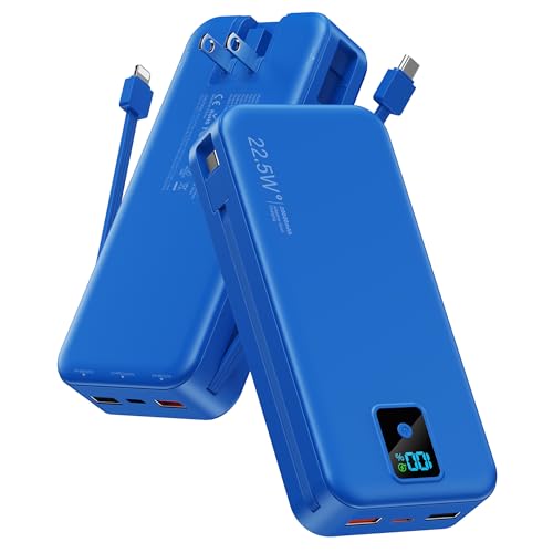 Portable Charger, 20000mAh 22.5W Fast Charging Power Bank with Built-in