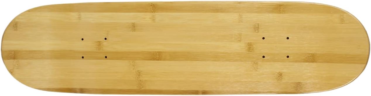 Floating Industrial Style Skateboard Deck Shelf with Pipe Mounting System – Custom Made Indoor Skate Shelving - Bamboo/Maple Wall Mount - 7.75" Bamboo Bottom