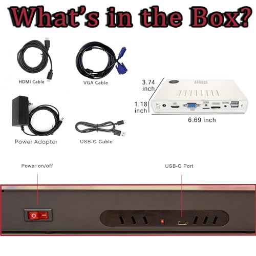 Image of RegiisJoy 32000 in 1 Wireless Pandora Boxs Arcade Game Console 78S for PC Projector 4K TV, 4 Player Game, 1280X720, 3D Games, Search /Hide /Save /Load /Pause Games,128G TF