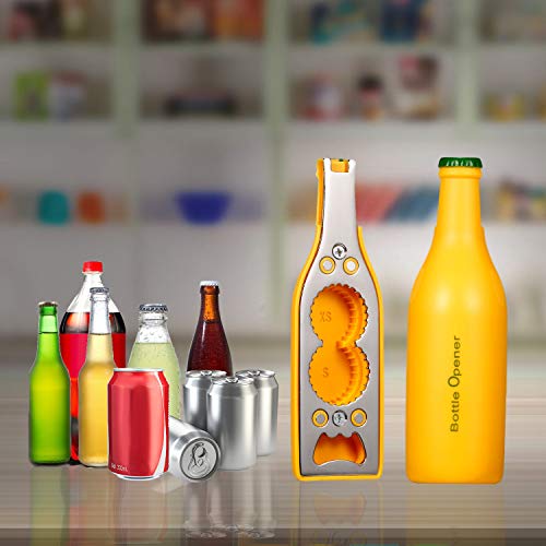 Honorall Abridor de garrafas multifuncional magnético Refrigerante aberto e água Abridor de cerveja