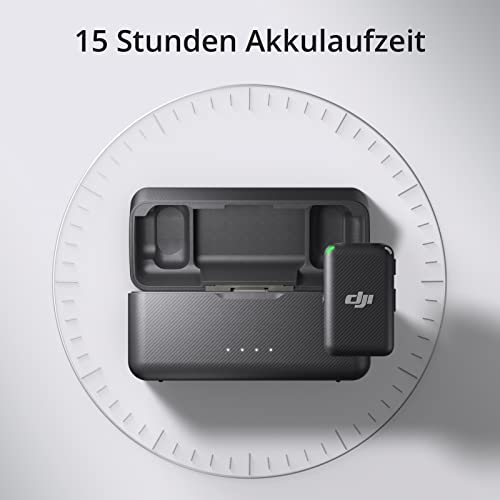 Ansteckmikrofon DJI Mic mit 2 Sendern, 1 Empfänger und Ladeschale