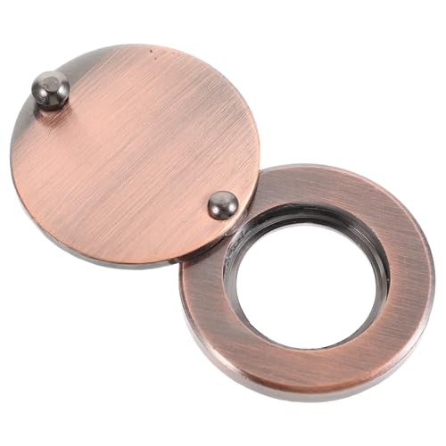 KOMBIUDA Protector de Mirilla Puerta de Metal Antioxidante Cubierta Giratoria de Privacidad para Puertas de Entrada Hogares Apartamentos y Hoteles Seguro y Resistente