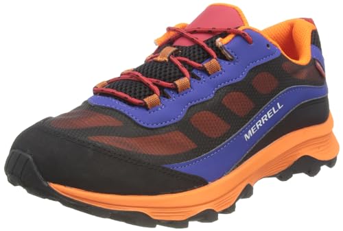 Merrell Moab Speed Low Waterproof Hiking Shoe, Blue, 13 US Unisex Big Kid