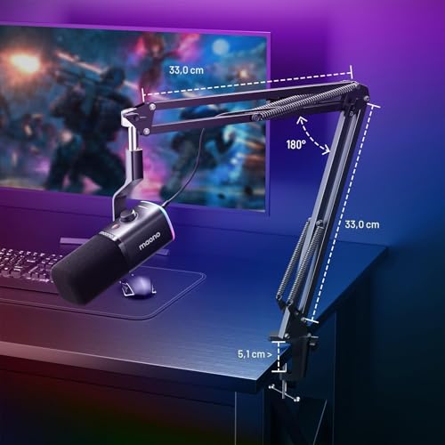 Miniatura 8 de Maono Micrófono Dinámico Para Juegos: Micrófono Dinámico Usb Xlr Para Computadora Con Software-Rgb Para Pc, Kit De Micrófono Para Gamer-Podcast, Para Estudio De Grabación De Streaming