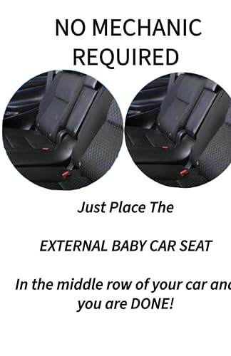 Image of Soroo External Car Center Car Wooden Middle Armrest Cum Seat Console for Innova Crysta (Black) with 2 Glass /Bottle Holder & Storage | No Drilling Installation.