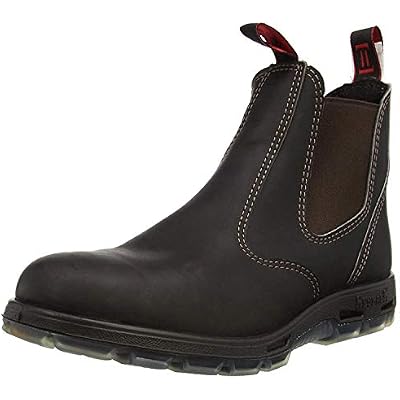 RedbacK Men's Bobcat UBOK Elastic Sided Soft Toe Leather Work Boot (12 AU 3E (13 M US Men)) Dark Brown