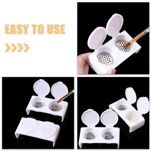 NOLITOY Recipiente Doble para Manicura y Limpieza miniatura 7
