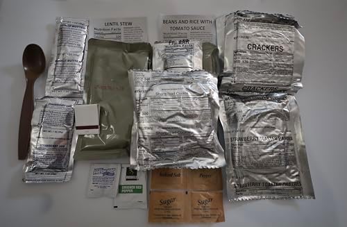 Ready to Eat Meals 3 Pack Military, Emergency Food Supplies, Long-Lasting Meals , Military-Style Rations, Survival Food Kits, Non-perishable Meals, Disaster Preparedness Food, Field Ready Meals - Meals Are Assorted Flavors