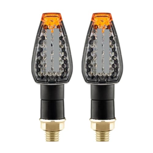 Clignotants Moto Ambrés Universels 12V Feu Arrière pour Remplacement Standard