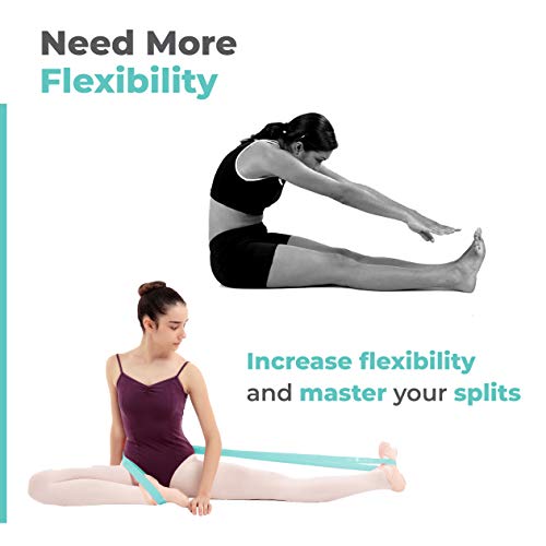 Stretch Bands for Dance and Ballet with Gift Box – Resistance Bands Set for Dancers, Ballerinas, Gymnasts and Cheers – Improve Flexibility, Strength and Split - Colors and Sizes for Kids and Adults