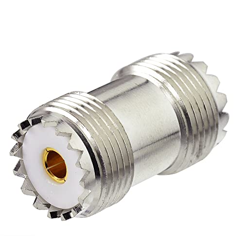 Superbat UHF SO239 Female to Female CB Radio Barrel Connector Adapter 50 Ohm Coax Coupler Joiner for Ham Radio VHF/UHF Antenna - Image 2