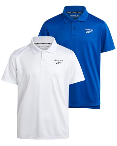 Polo de golf Reebok garçon évite la transpiration lot de 2 hauts sport confort
