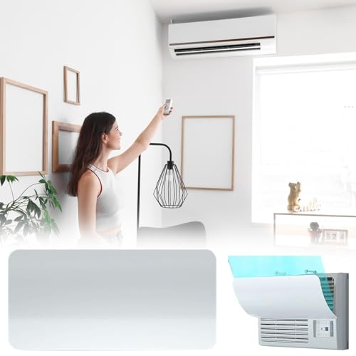 Baffle de ventana de control de flujo de aire - Deflector de parabrisas de CA para unidades de ventana | Guía aérea antisoplado portátil para ancianos, escudo de confort de cocina del - imagen 3