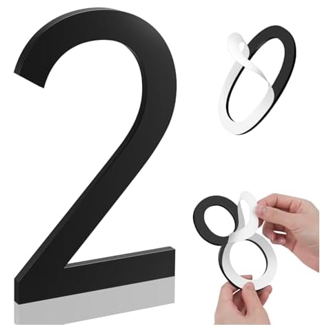 Merear 5 Inch Self-Adhesive House Numbers Cover