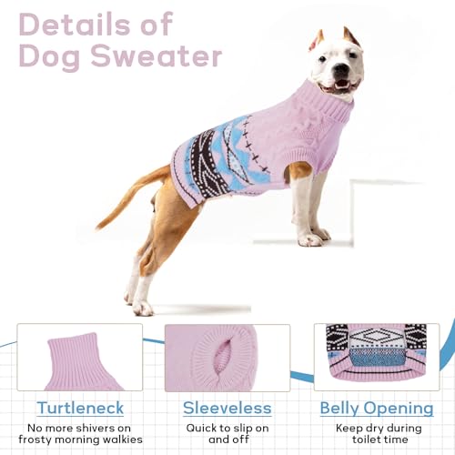 Pull pour chien petite taille chaud extensible avec fente laisse - 4