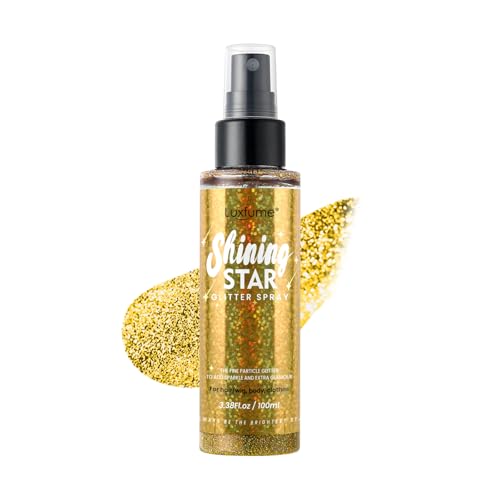 Luxfume Spray De Glitter Corporal E Para Cabelo Dourado - Duradou...