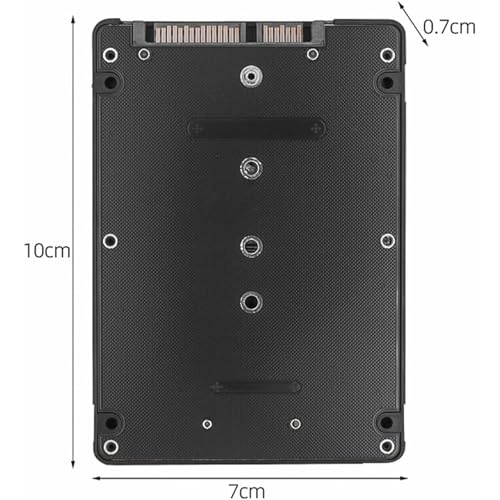 Adaptador M.2 NGFF SATA a SATA III con carcasa de aluminio miniatura 2
