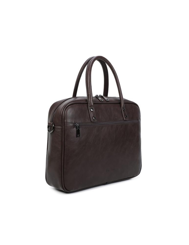 Serviette ordinateur portable 38cm Blue Smith sac cartable marron pour actif