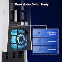 NEWDERY Lüfter für PS5 Slim Konsole – Ansicht 4