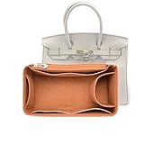 Lckaey Organizador de bolsa para bolsa birkin Hermes com 30 inserções organizadoras de feltro Y013camel-M