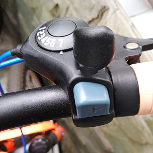 Broco 1 Pair Mountain Bike Split Dial Trigger Shifter Outdoor Mountain Bicycle TX-30 Thumb Gear Shifters 3X7 Speed Shift Lever and Set,Black