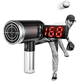 JASCOPRO 24GHz Baseball Radar Gun with LED+LCD Dual Display, ±1 MPH Accuracy,Dual Speed Modes for Pitching & Swing,Handheld Multi-Sport Speed Sensors Baseball Radar Training Equipment for All Players