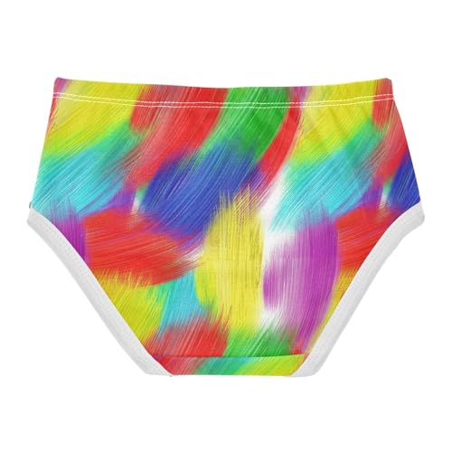 Joisal Girls Underwear Toddler 2t Cotton Panties for Girl Fancy Undies Kids Briefs Gradient Rainbow2