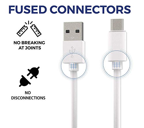 Image of Type-C USB Cable for Samsung Galaxy A70s / A 70 s USB Cable Original Like | Charger Cable | Rapid Quick Dash Fast Charging Cable | Data Sync Cable | Type C to USB-A Cable (3.1 Amp, 1 Meter /3.2 Feet, TC2, White)
