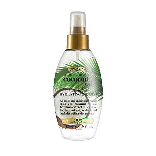 Ogx Hair Oil Nourishing+ Coconut Oil Weightless Hydrating Oil Mist Spray 118 ML