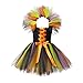 Traje de Halloween de Bruja para niñas niños Tutu Vestido Sombrero, Escoba niños Cosplay Vestido Ropa para Carnaval Fiesta Navidad 1-14Y con Accesorios (Color : Only Dress, Kid Size : 12 Months)