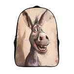GAOYUCHUN Ugly Donkey Backpacks Kids School Backpack School Bag 3D Printed Cartoon Bookbag for Boys Elementary And Middle School Students 40x28x16cm