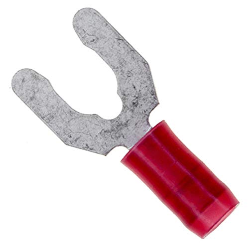 TE Connectivity - 52931 - Spring Spade Terminal 16-22AWG Phosphor Bronze Red 23.06mm Tin Loose (100)