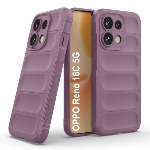 Image of Zapcase Back Case Cover for Oppo Reno 16C 5G | Compatible for Oppo Reno 16C 5G Back Cover | Liquid Silicon Magic Case with Camera Protection | Lavender